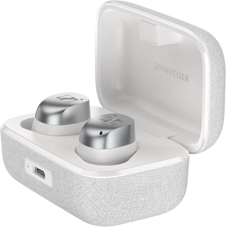 Sennheiser MOMENTUM True Wireless 4 i sitt skal