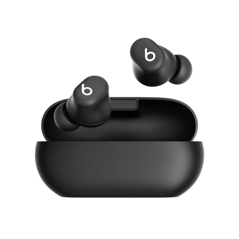 Svarta Beats Solo Buds med laddfodral