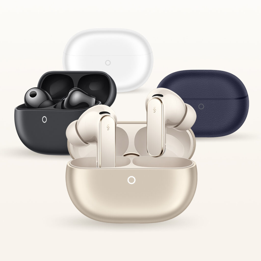 Huawei FreeBuds Pro 5 i olika färger med laddfodral